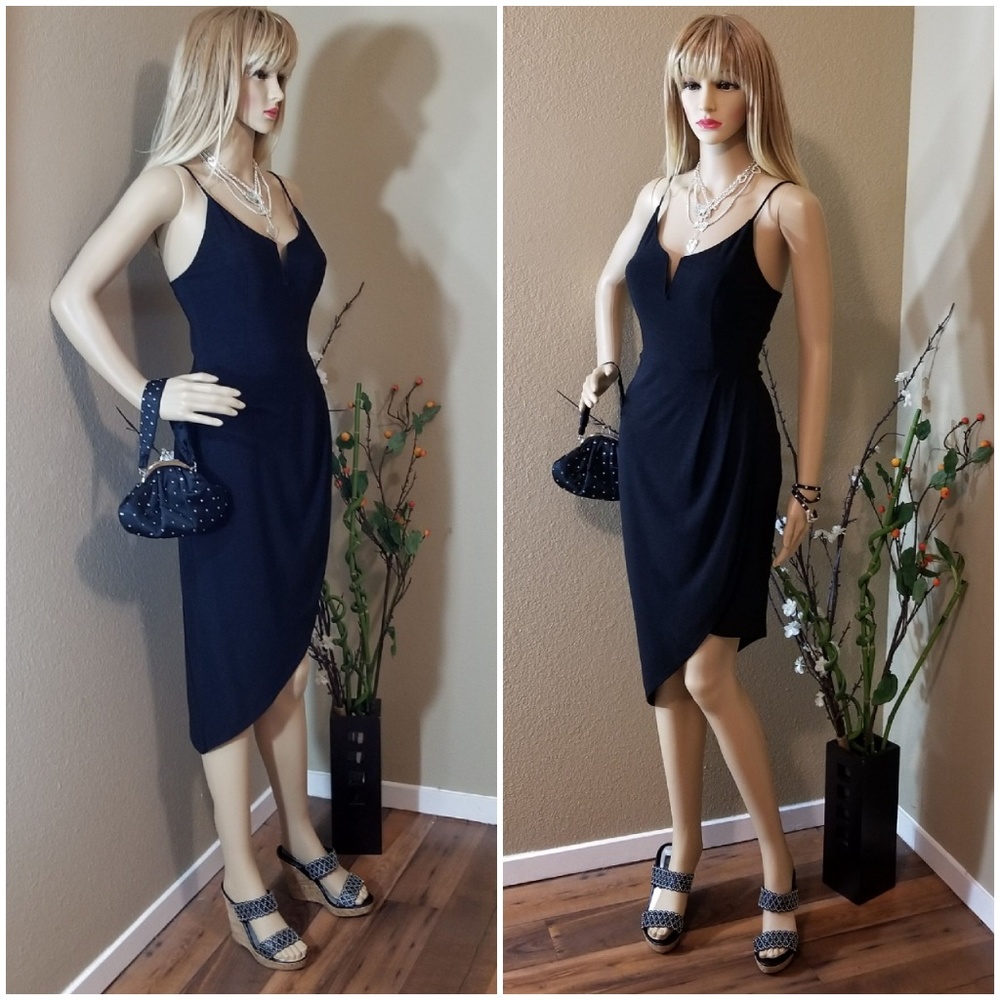 Asymmetrical Black Dress